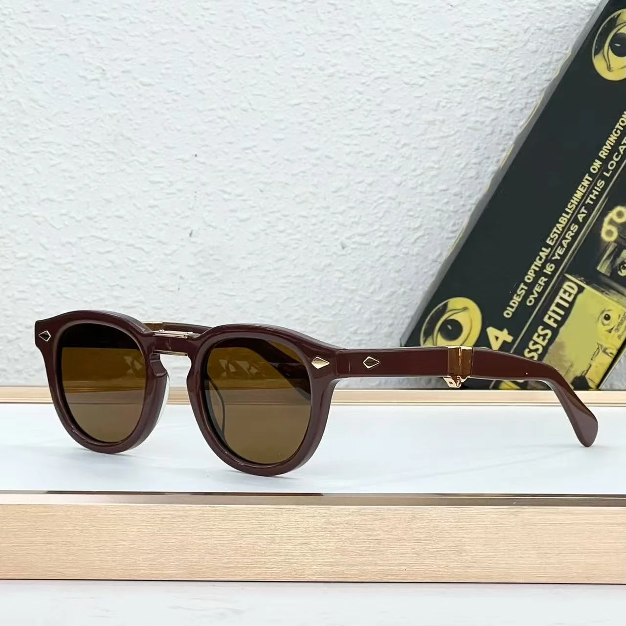 LEMTOSH FOLD Oval Acetate Designer Handcrafted Retro Sunglass Women Original Brands Classic Luxury Men Sunglasses