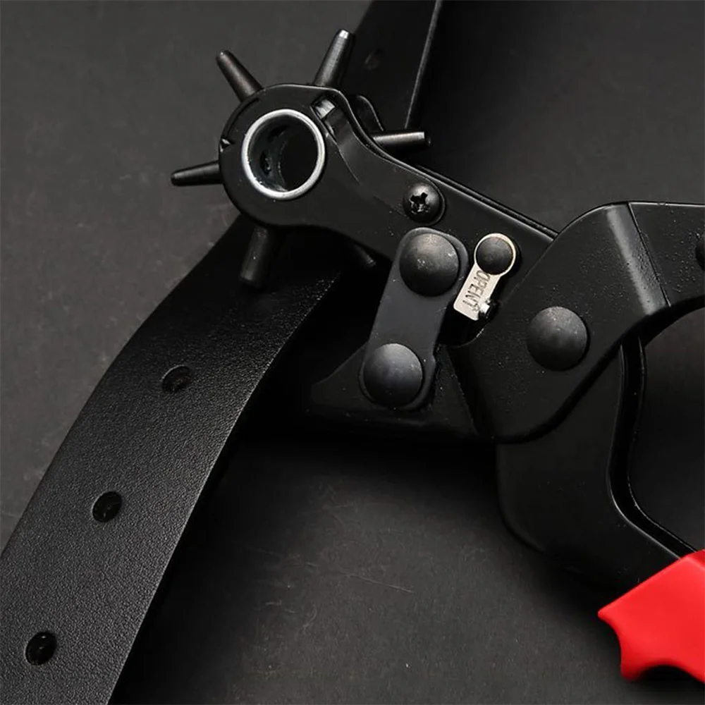 1pc Leather Hole Punch Leather Tools Multifunctional Steel Belt Puncher Punching Tool Belt Hole Puncher Crafts Tool