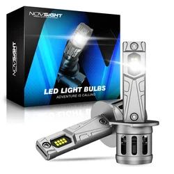 NOVSIGHT H1 h1 LED Car Headlight Auto Head Lamp Bulbs Fog Light 70W 20000LM 6500K Mini1:1 With Fan 8-32V