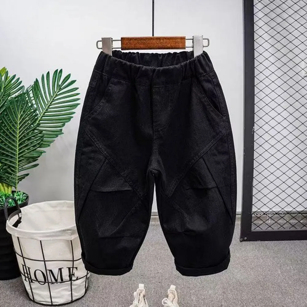 

Spring and Autumn Children's pants 2025 New Boys and Girls Cotton Jeans Fashion and Casual Trousers
