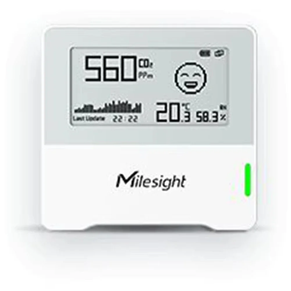 

Milesight AM102 Крытый датчик LoRawan Мониторинг качества воздуха Датчик температуры и влажности