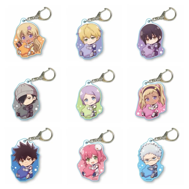 Broches de estilo anime ASTRA LOST IN SPACE, llaveros acrílicos de Kanata Hoshijima Aries Spring, círculo de 6 cm, lindas decoraciones para bolsos