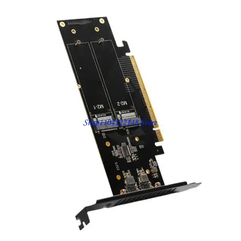 P9FA PCIe 5.0 X16 NVMe M.2 SSDs Expansion Card 4 Drive Slots And RAIDs 0 1 For Fast Speed Data Transfer