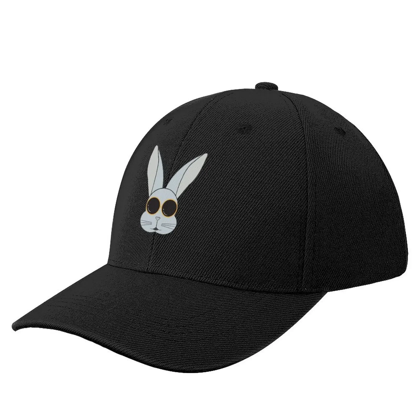 

bunny rabbit face with round sunglasses Baseball Cap Trucker Hat cute Mountaineering Caps For Women Men's