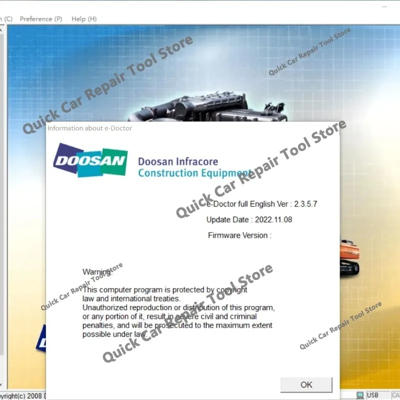 2026 hot selling newest  for Doosan E-Doctor Engine Diagnostic 2.3.5.8 (EDIA) Construct and Industry 2023