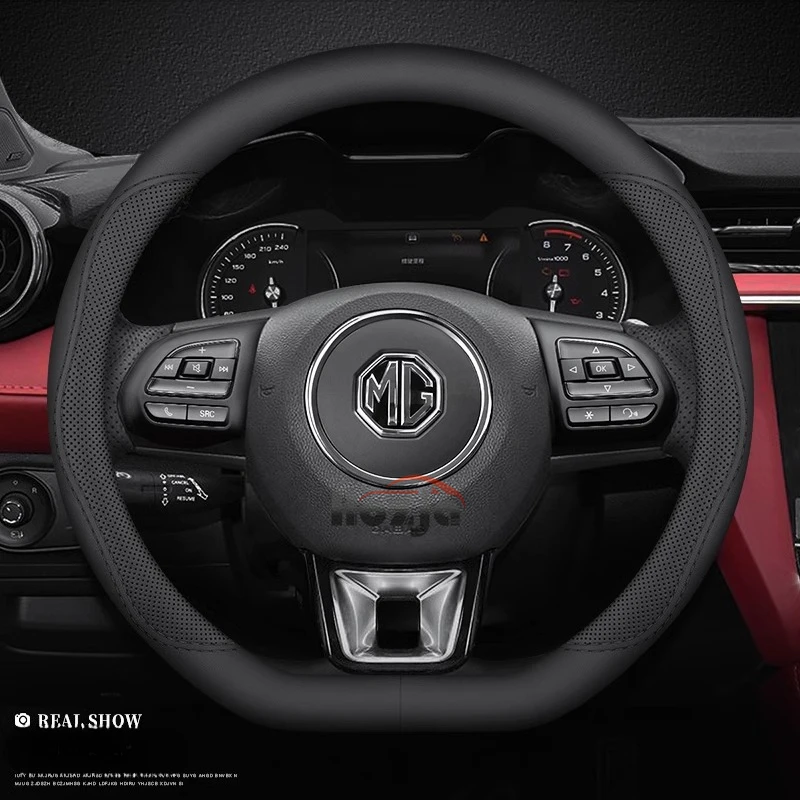 

Suede Leather Car Steering Wheel Cover for MG MARVEL R MG5 MG6 ZS eHS EZS E-Pro HS MG3 Car-styling Auto Accessories