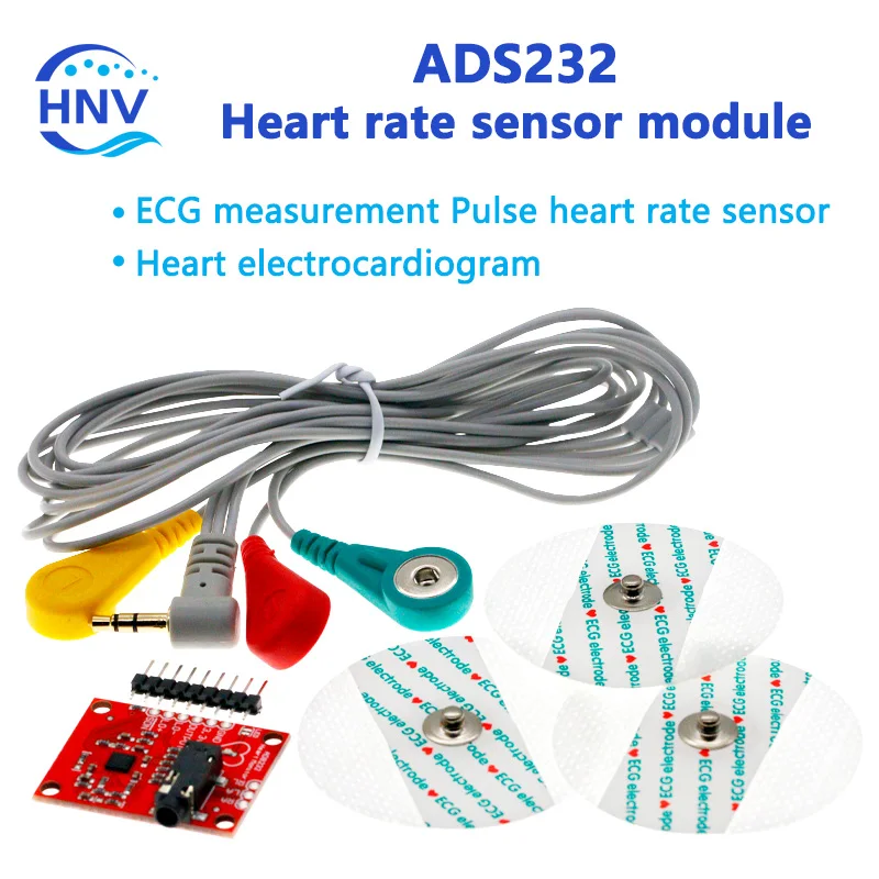 Ecg module AD8232 ecg measurement pulse heart ecg monitoring sensor module kit for Arduino