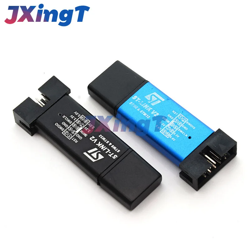 ST LINK Stlink ST-Link V2 Mini STM8 STM32 시뮬레이터, 프로그래머 다운로드, 커버 포함 프로그래밍