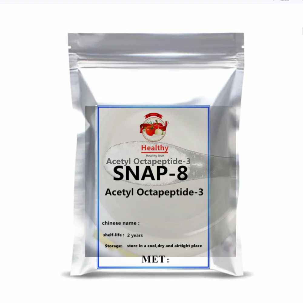 Cosmetic Grade Acetyl Octapeptide-3 Raw Powder SNAP-8 Peptide Anti-Wrinkle Raw Material Promote Collagen Production Factory Dire