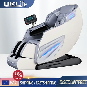 Image 3  Year Warranty UKLife 4D SL-Track Full Body Air Bag Zero Gravity  Luxury Electric Massager Chairs For Office  Massage Sofa