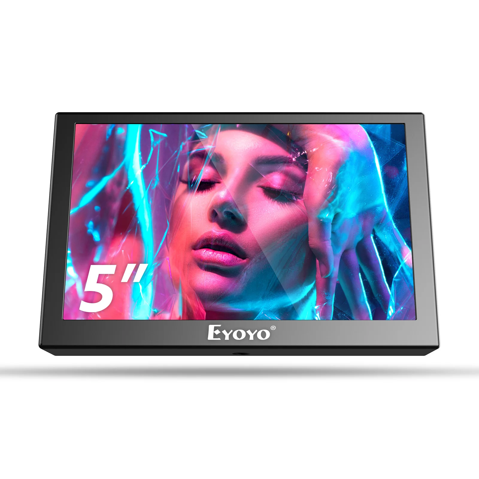 Eyoyo 8 / 5 Zoll tragbarer Industriemonitor 1024*768 LCD-Display TFT-Bildschirm mit HDMI-VGA-Anschluss, eingebautem Lautsprecher für CCTV, Raspberry Pi, Auto-Rückfahrkamera