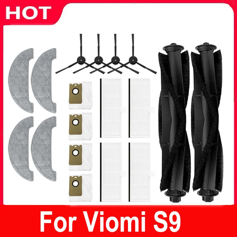 

TOP!-23PCS Dust Bag for XIAOMI VIOMI S9 Vacuum Cleaner Replacement Cleaning Filter Mop Cloth Accessories