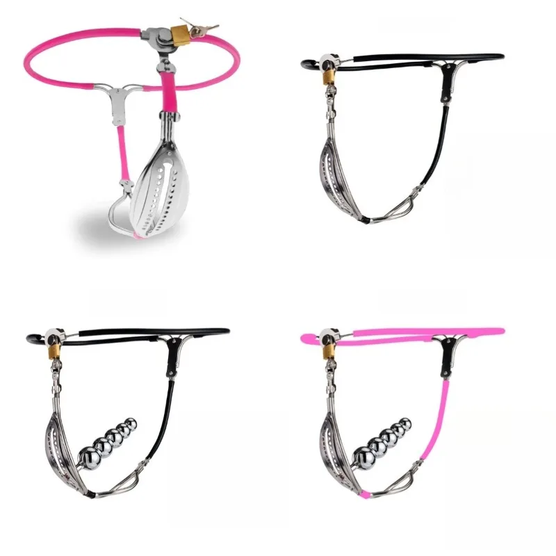 Chastity Pants Invisible Stainless Steel Belt with Lock Cage BDSM Urethral Tube Strapon Underwear Erotic Sexy Toys for Woman18+