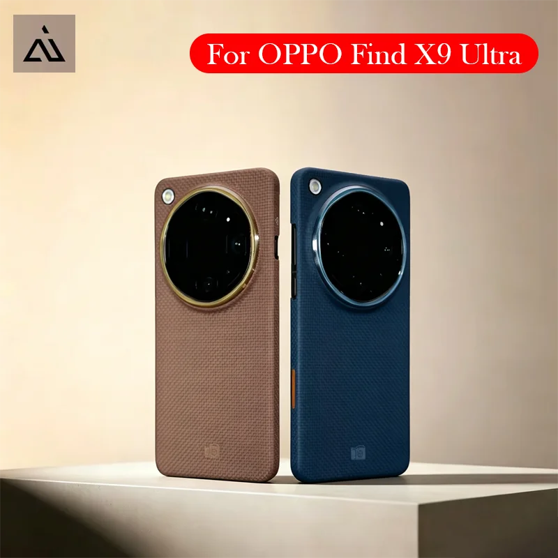 Étui en fibre de carbone AIUV pour Oppo Find X9 Ultra, coque arrière avec charge sans fil en Kevlar pour OPPO FIND X9 ULTRA