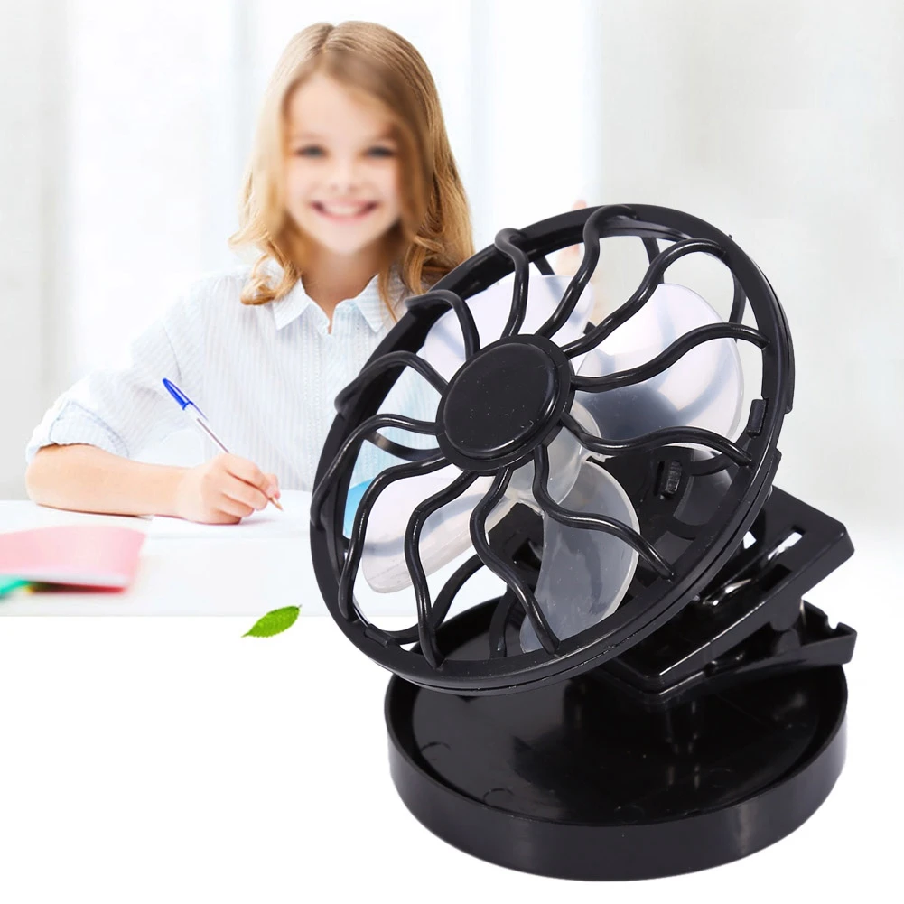 Electric Fan Electric Mini Clip On Solar Fan Air Conditioner Cooling Cell Fan Travel Camping Hiking Cooling Solar Fan Travel Fan