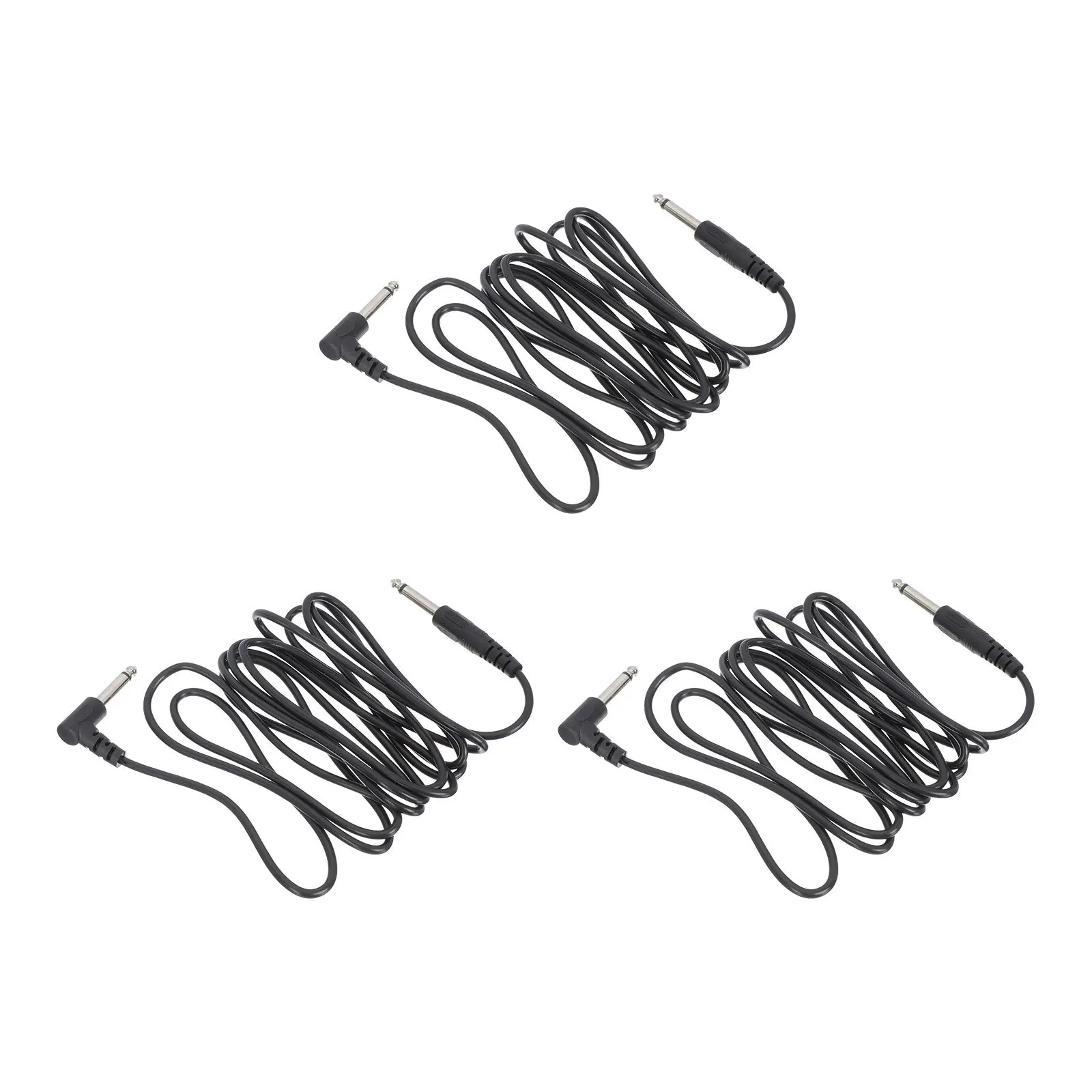 Câble Audio pour guitare 6.35mm, 3 pièces, câble de connexion universel pour haut-parleur et amplificateur, cordon de Transmission de Signal Audio fiable