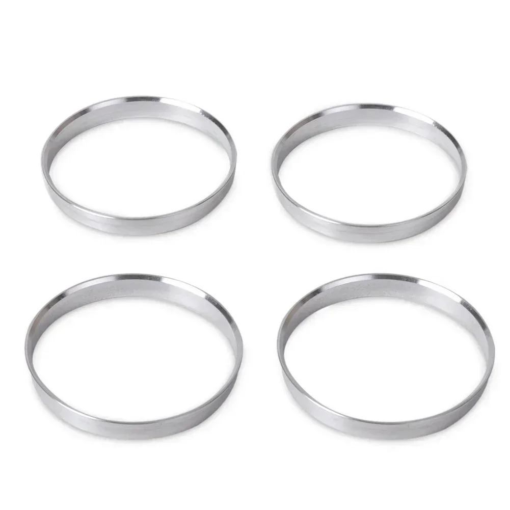 For BMW Aluminum 4pcs/set Car Eexterior Wheel Hub Ring 72 6mm Inner Diameter to 74 1mm Outer Diameter Left/Right Placement