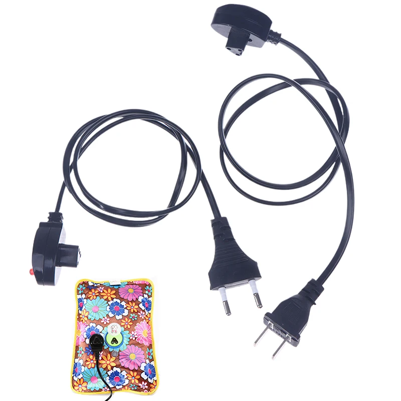 Hot Water Bottle Charging Cable Power Plug Electric Bag Hand Warmer Pocket Rechargeable Plug Outdoor Portable