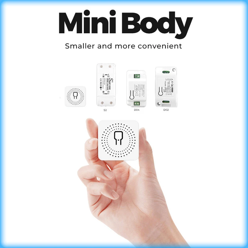 AUBESS Tuya Smart WiFi Switch interruttore di controllo a 2 vie Mini Smart Breaker Smart Life Control Support Alexa Google Home scarn Alice