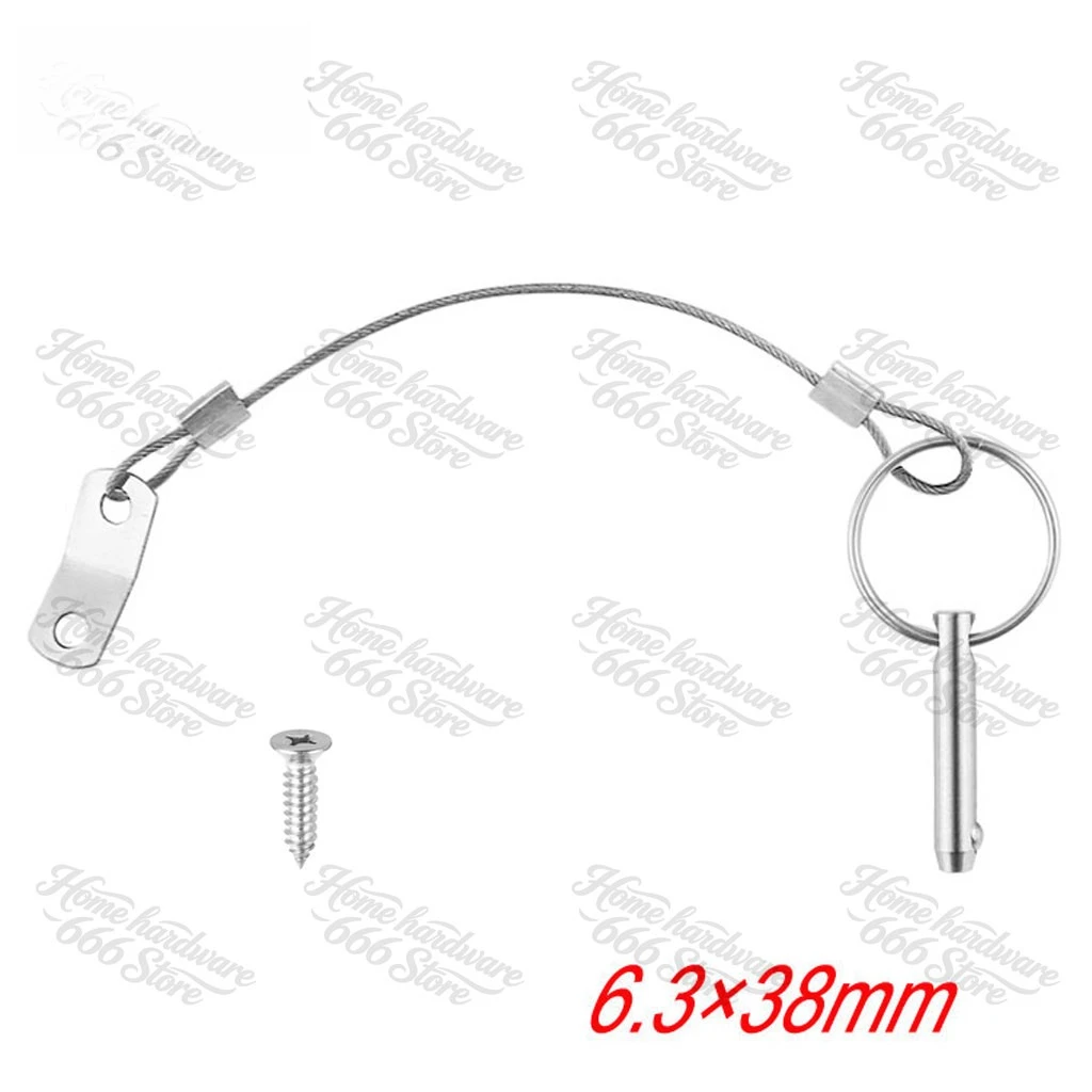 316 Stainless Steel Marine, Spring Steel Ball Pin, Yacht Hardware Accessories, Safety Stop Quick Pin