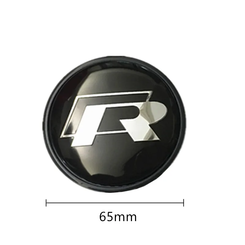 

For VOLKSWAGEN VW 4PCS 65mm Car Wheel Badge Emblem Sticker 60mm hub cover For Volkswagen VW Jetta R Rline Touran POLO Golf MK4 M