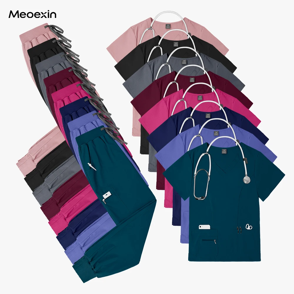 

Скрабы для кормления, наборы униформы, медицинская форма, медсестра, красота, стоматологический салон, доктор, больница, стоматолог, скрабы, женский комплект для бега, топ + брюки