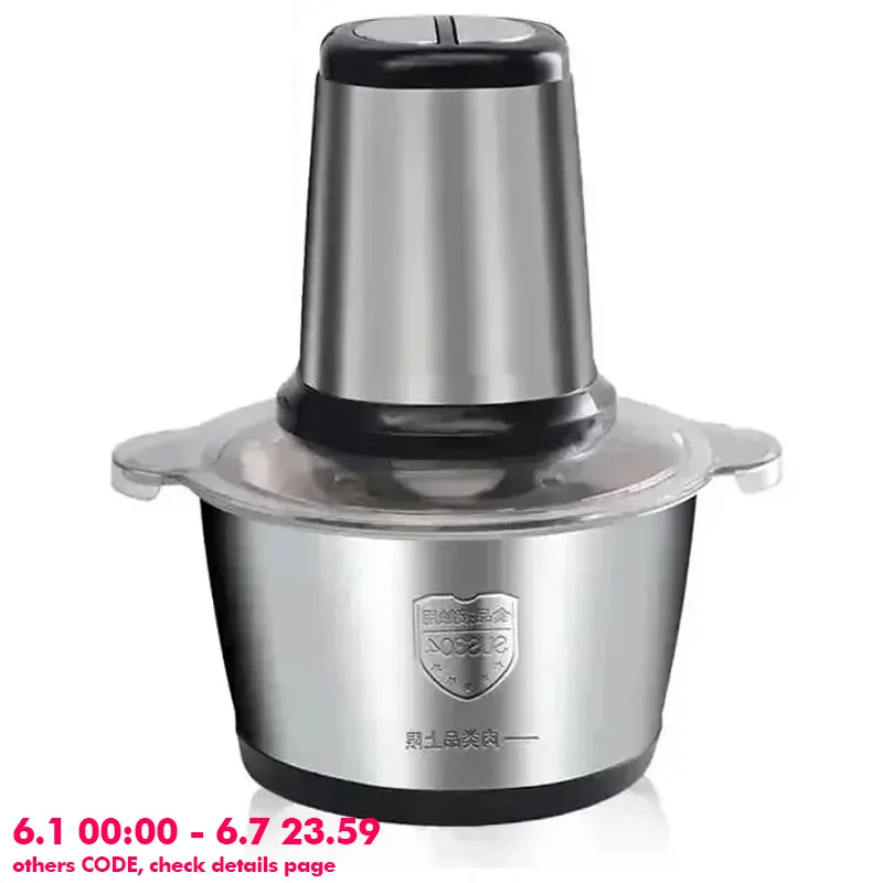 2 velocità 304 in acciaio inox tritacarne elettrico tritacarne robot da cucina affettatrice verdura cibo tritatutto affettatrice macchina