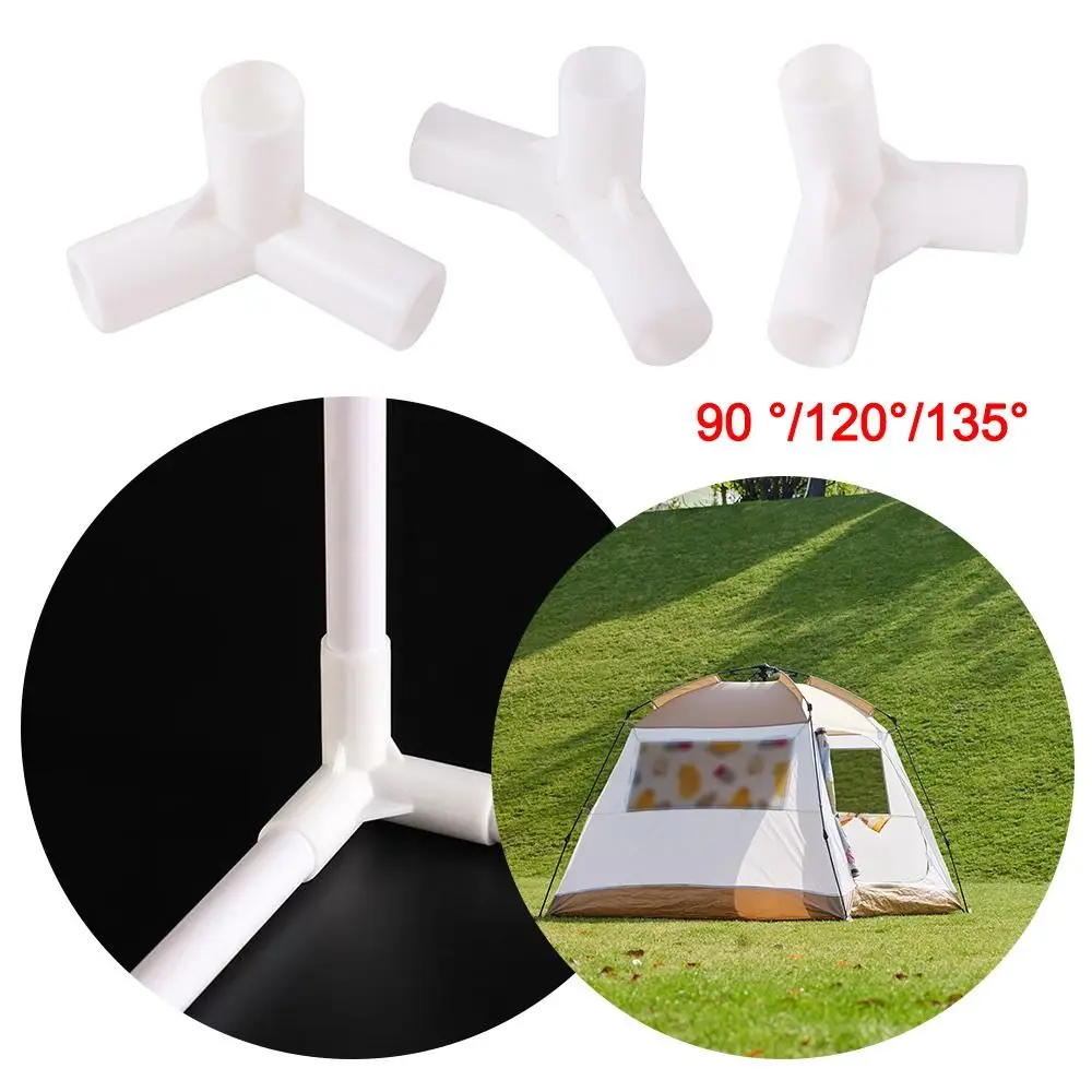 

2Pcs Plastic Water Pipe Connectors Inner Diameter 16mm Replacement Tent Rod Adapter 90 120 135 Degree Tent Pole Connector