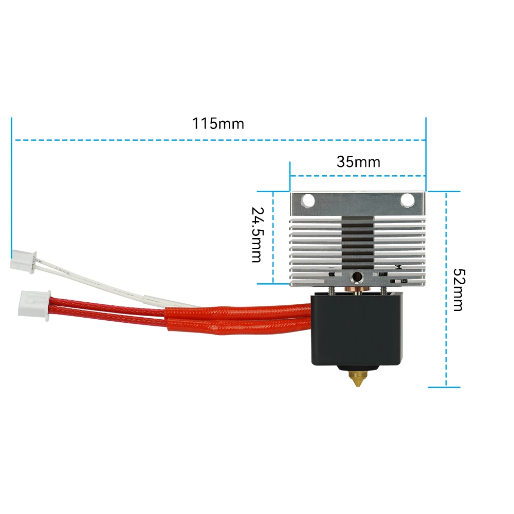 Zestaw do Elegoo Neptune 4 Hotend z wkład grzewczy 24V termistor blok grzewczy do Elegoo Neptune4 Pro