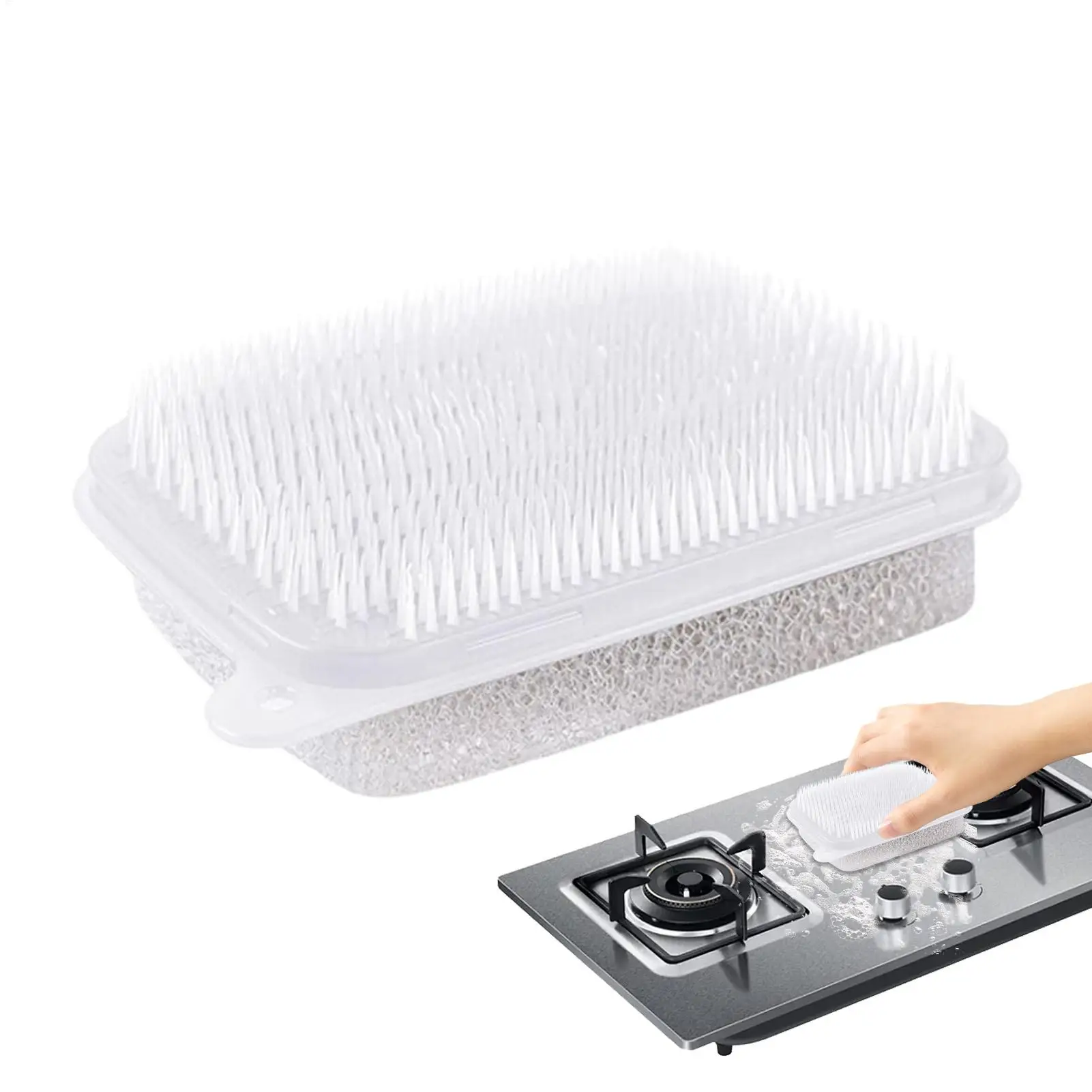 

Щетка для овощей, двусторонняя щетка для фруктов и овощей, скруббер для овощей для мытья посуды, бутылки, горшка, сковорода, духовка, раковина, приготовление дома