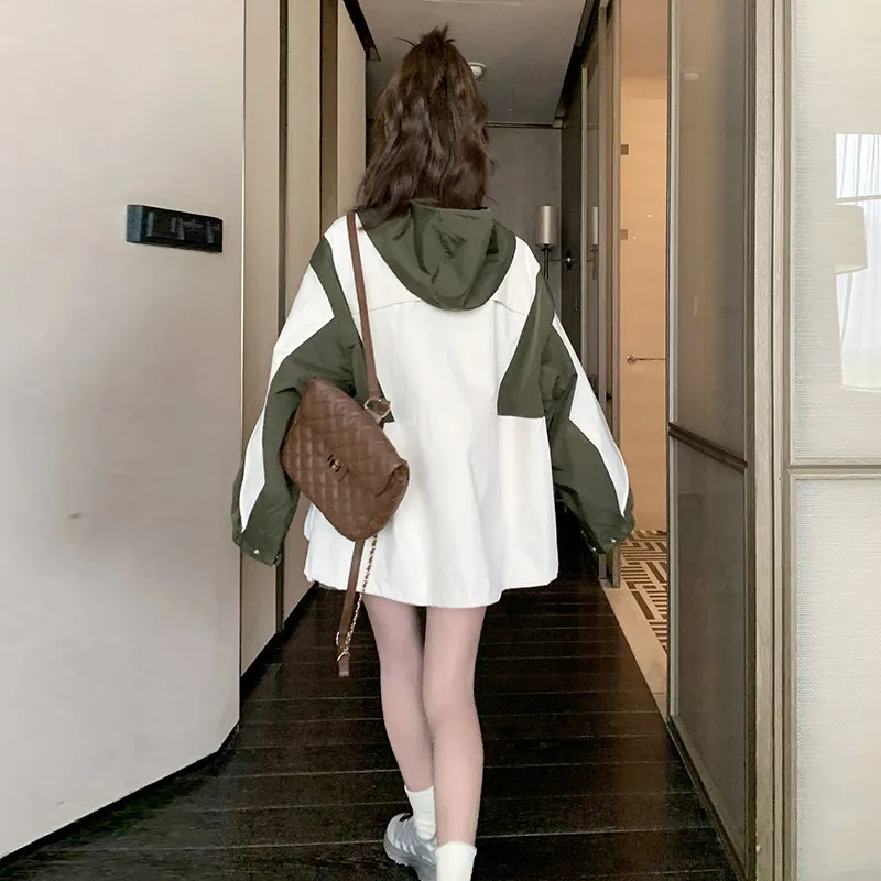 Women's design sense outdoor tooling jacket women's spring and autumn new short small jacket
