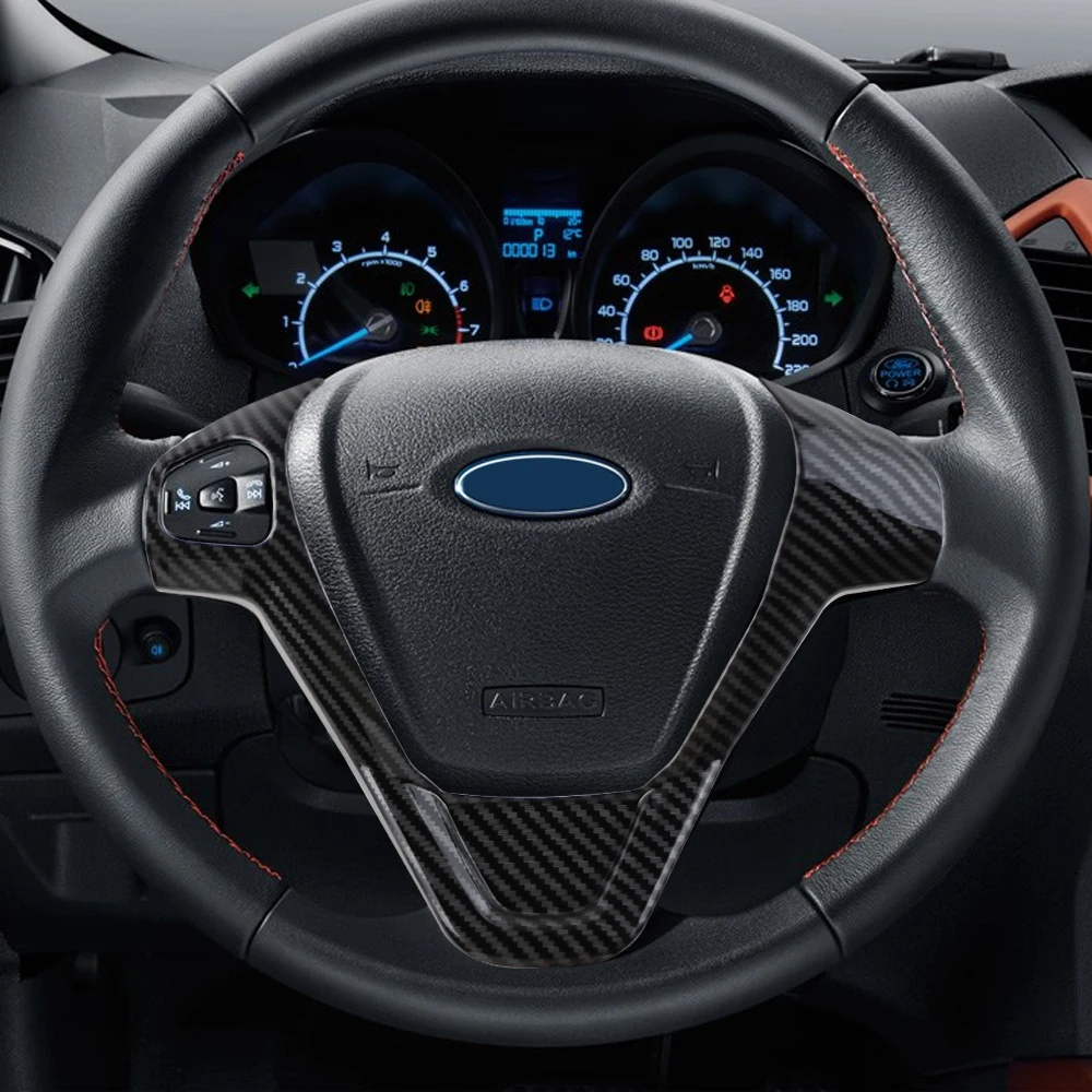 자동차 핸들 커버 스팽글 트림 스티커 Ford Ecosport 2013 -2017 New Fiesta MK7 2009 - 2017 인테리어 액세서리