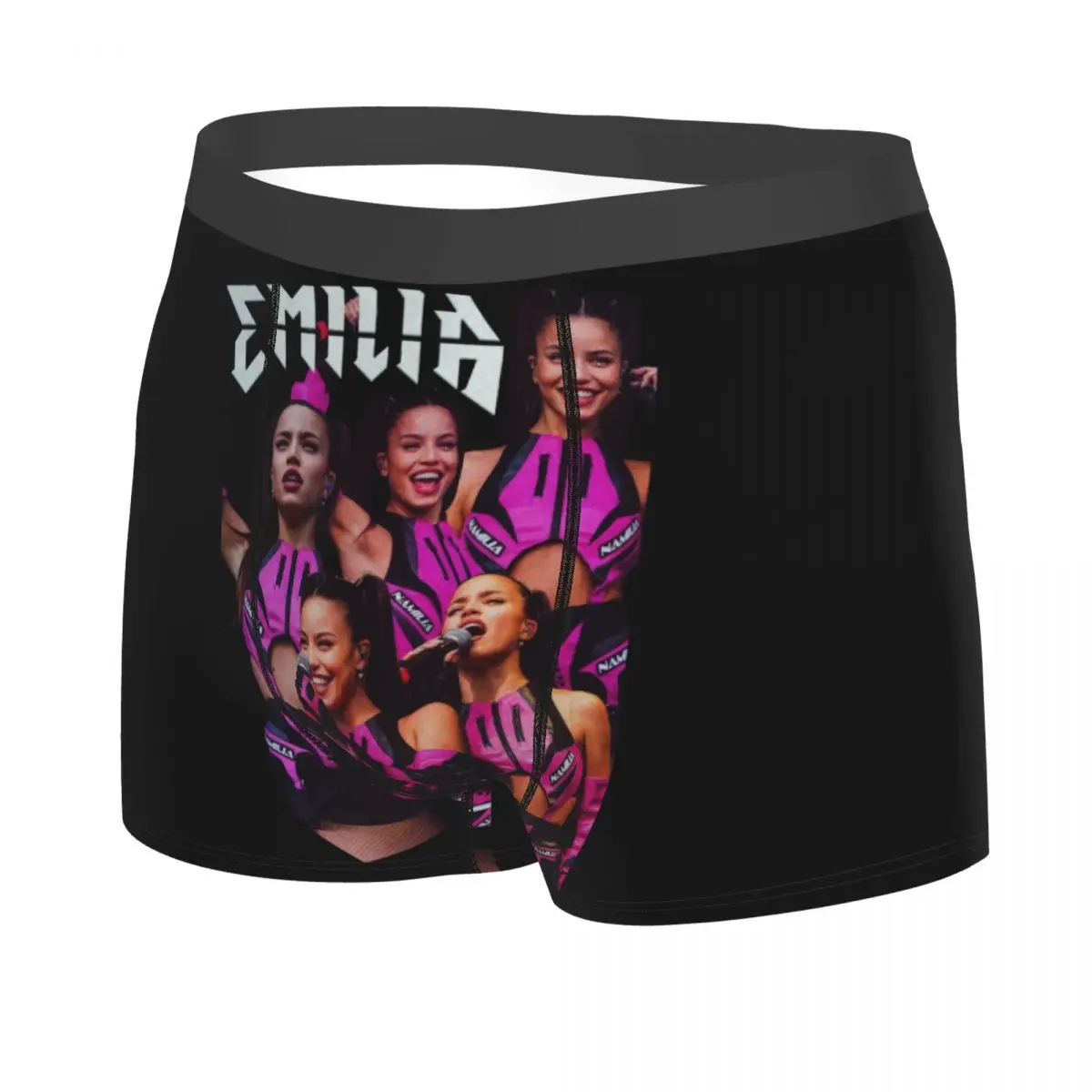 Argentine Singer Emilia Mernes Underwear Men Sexy Print Custom Boxer Shorts Panties