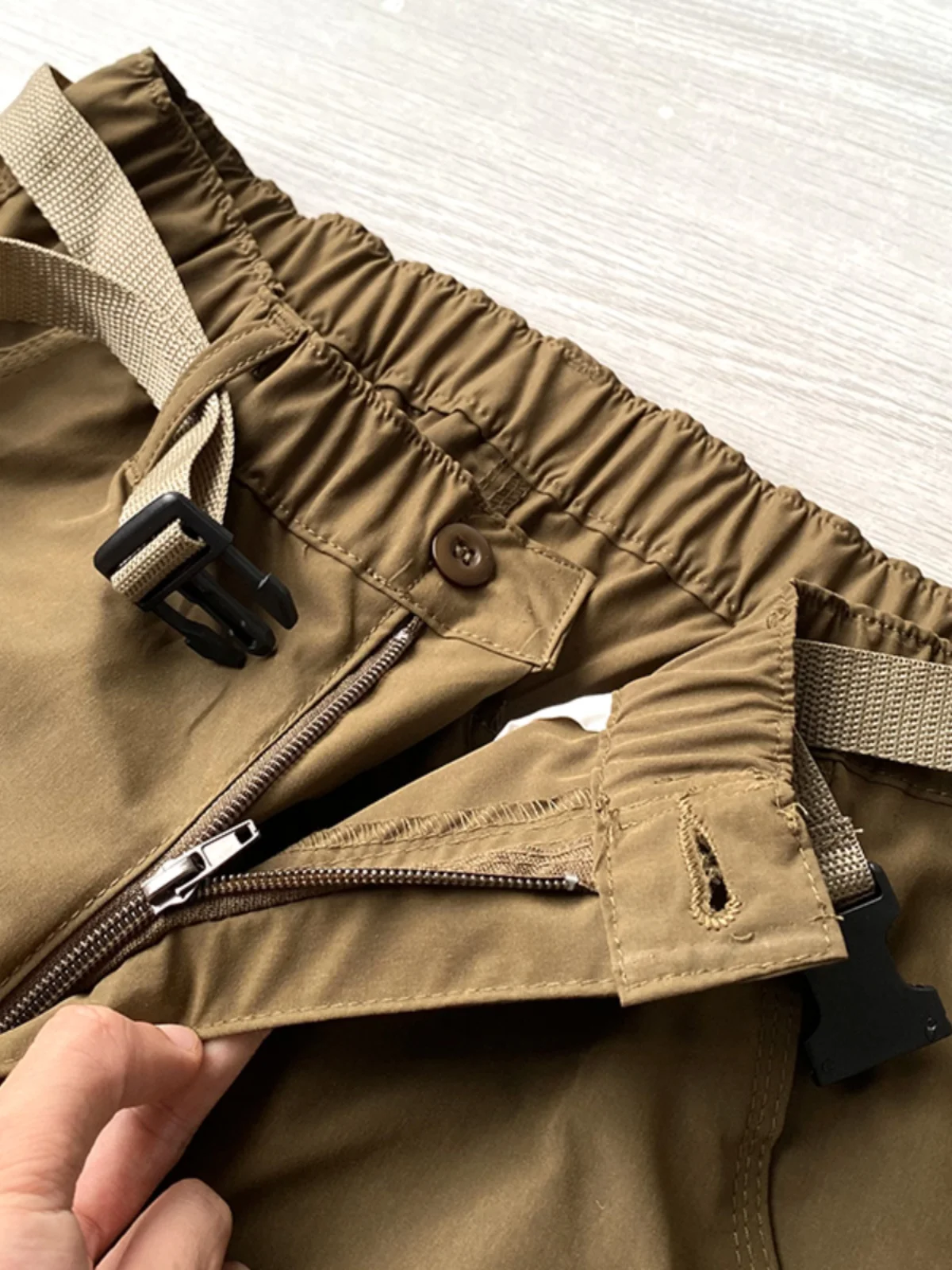 

Outdoor Workwear Sle Men's Casual Breathable Moisture-ng Spring Summer Long Pants One Pants Two Wear Straight Leg Fit