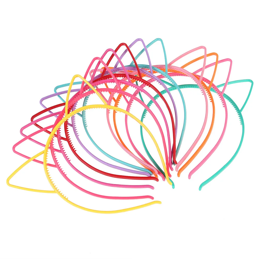

20pcs Cat Ears Headband Children Hair Hoops Lightweight Kids Accessories Ideal Costume Parties Carnival Christmas