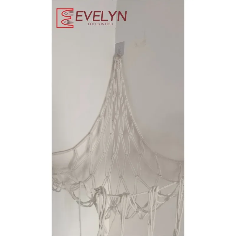 Evelyn brinquedo redes amor e espaço profundo parede canto pendurado rede de armazenamento organizador tecido crianças malha recheada boneca brinquedo corda rede