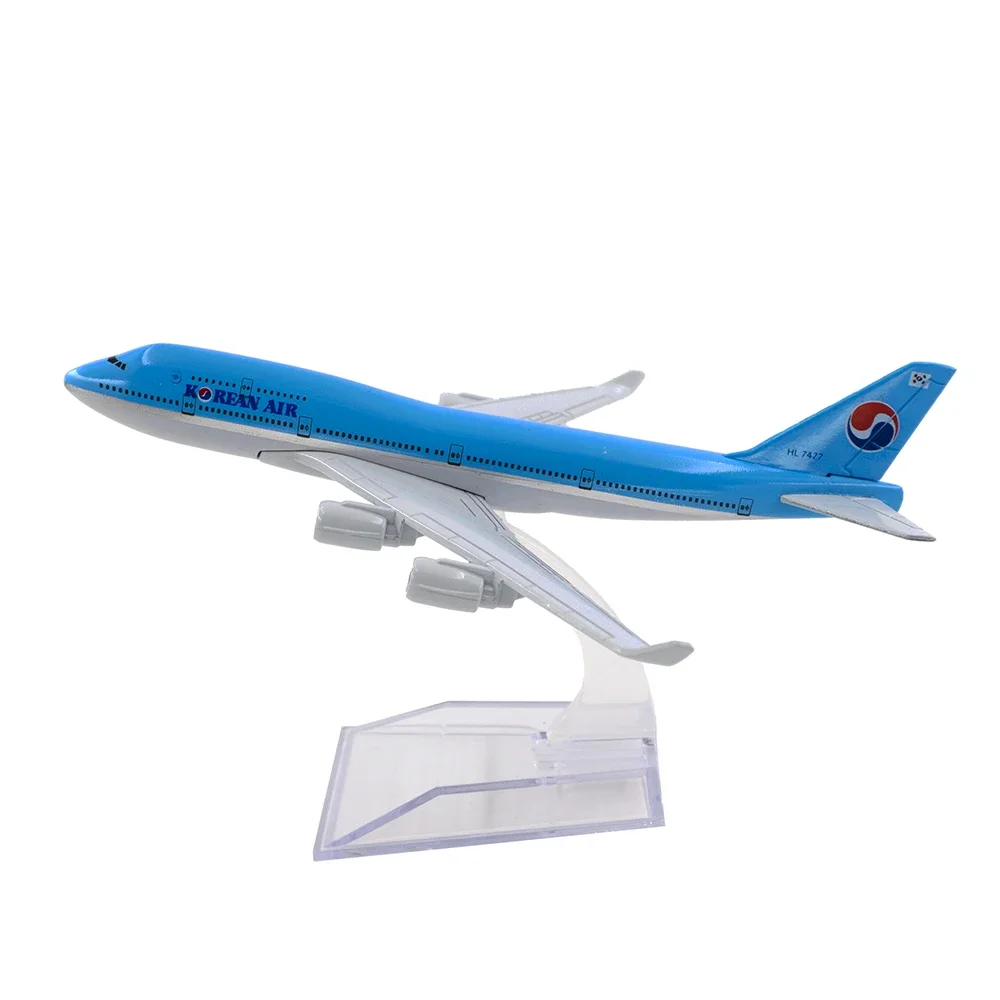 1/400 Flugzeugmodelle Boeing 747 Korean Air 16 cm Legierung B747 Flugzeug Spielzeug Kinder Kinder Geschenk für Sammlung Dekoration