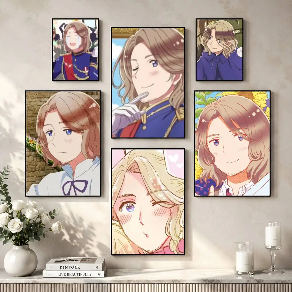Anime Hetalia World Stars Francis Bonnefoy Poster Versatile HD Waterproof Wall Art Self-Adhesive Decor for Any Space Ideal Gift
