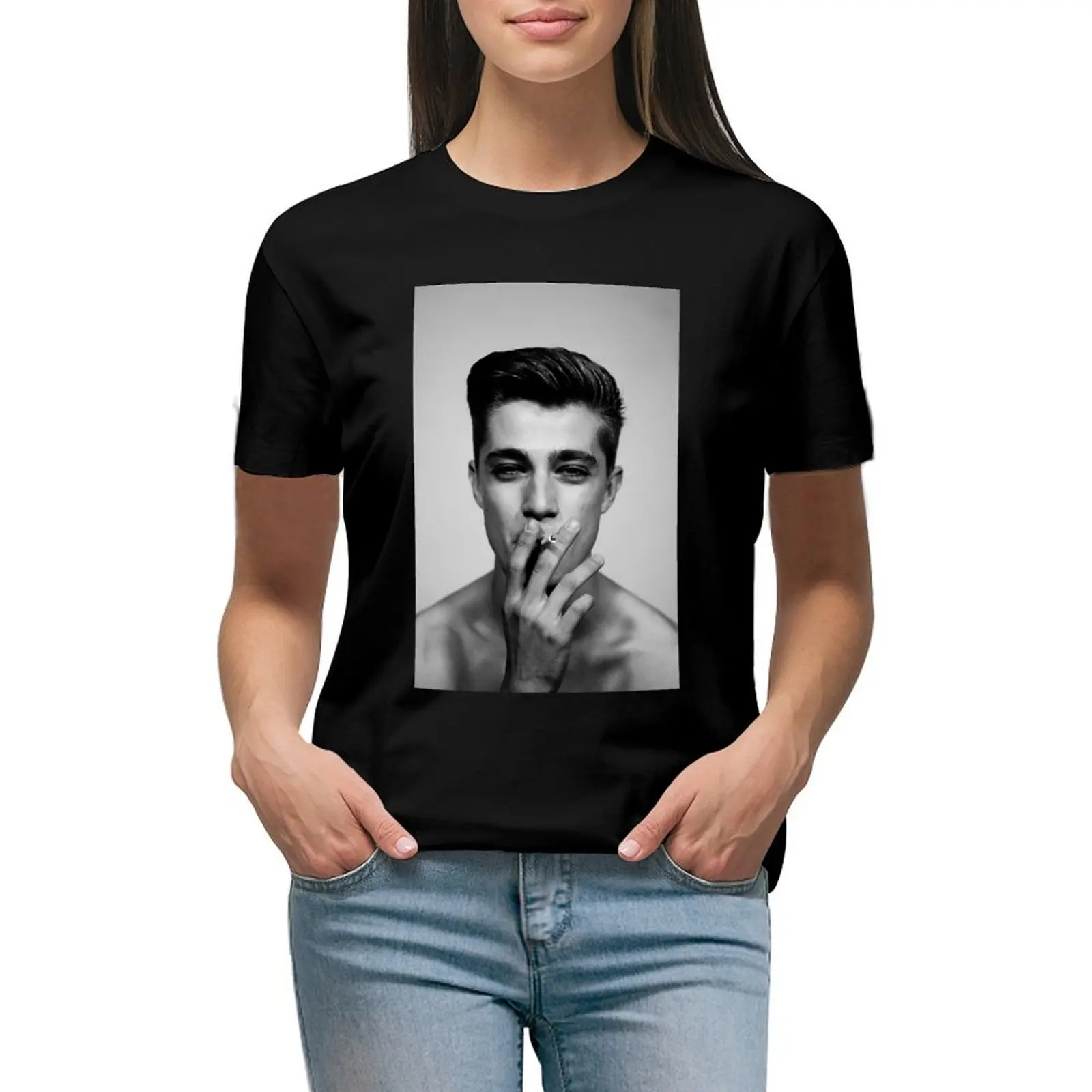 

Ray Liotta Smoking T-shirt cute clothes oversized graphics t shirt Women