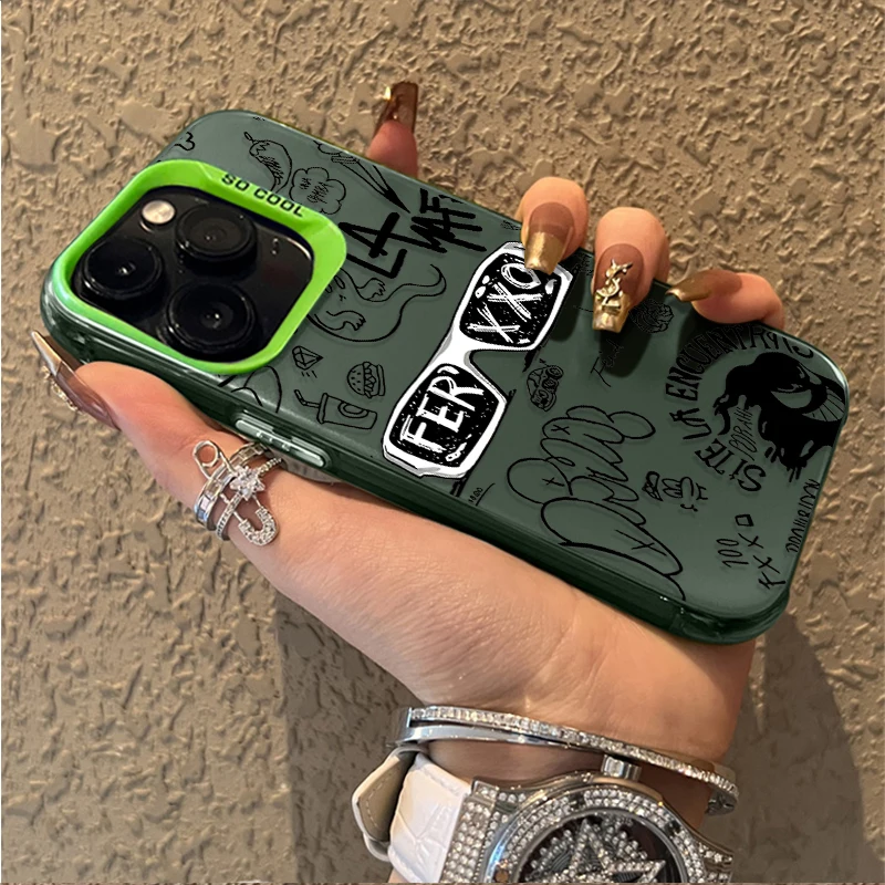 Feid Nitro Jam Ferxxo Hot PC Case for iPhone 16E 11 12 16 15 14 13 Pro Max XS X XR Plus 8 7 SE 2020 Shockproof Matte Back Cover view 6