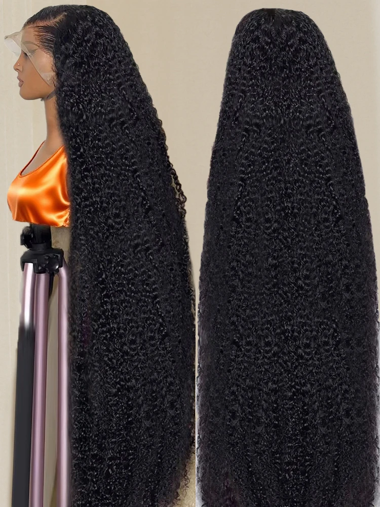 40 46 بوصة شعر بشري بدون صمغ موجة عميقة الباروكات 13x4 13x6 HD الدانتيل شعر مستعار أمامي 7x5 جاهز لارتداء الباروكات ارتداء والذهاب شعر مستعار مجعد للنساء #1