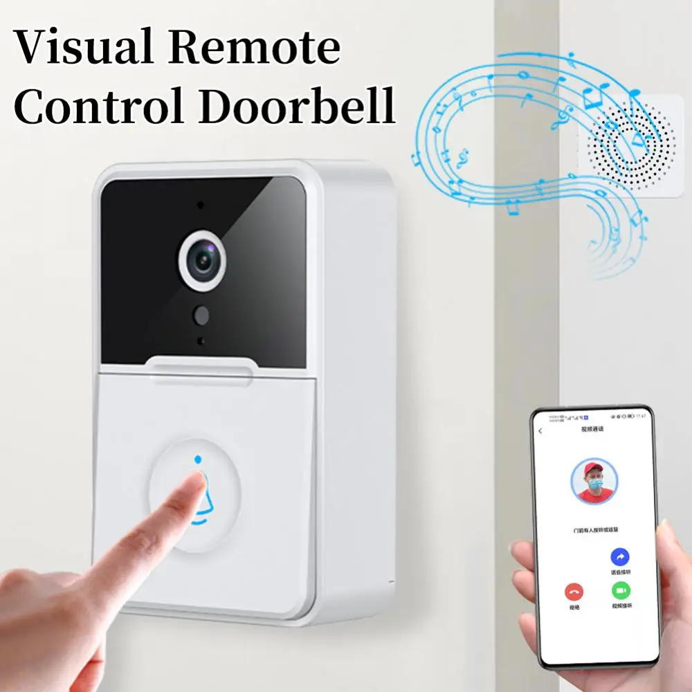 Xiaomi Wireless Doorbell Wifi Outdoor Hd Camera Security By Bell Night Vision Video Intercom Voice Change For Home Monitor