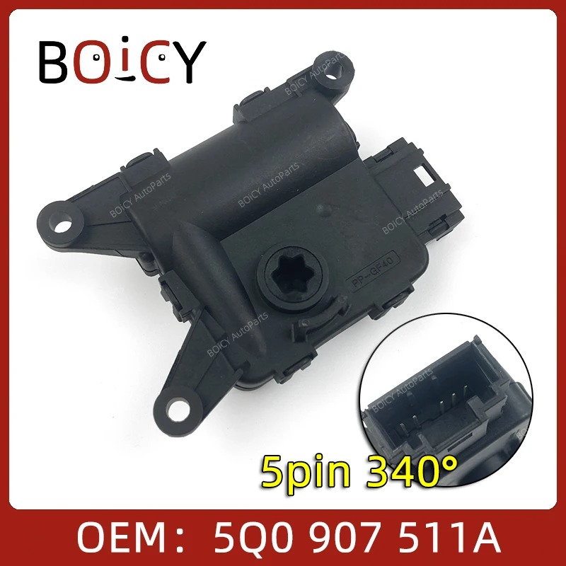 BOICY Silnik siłownika klapki nagrzewnicy klimatyzacji do Golfa Jetta Tiguan Crafter Touran A1 A3 Q3 Octivia 5Q 0907511 A 5WA 907511 C