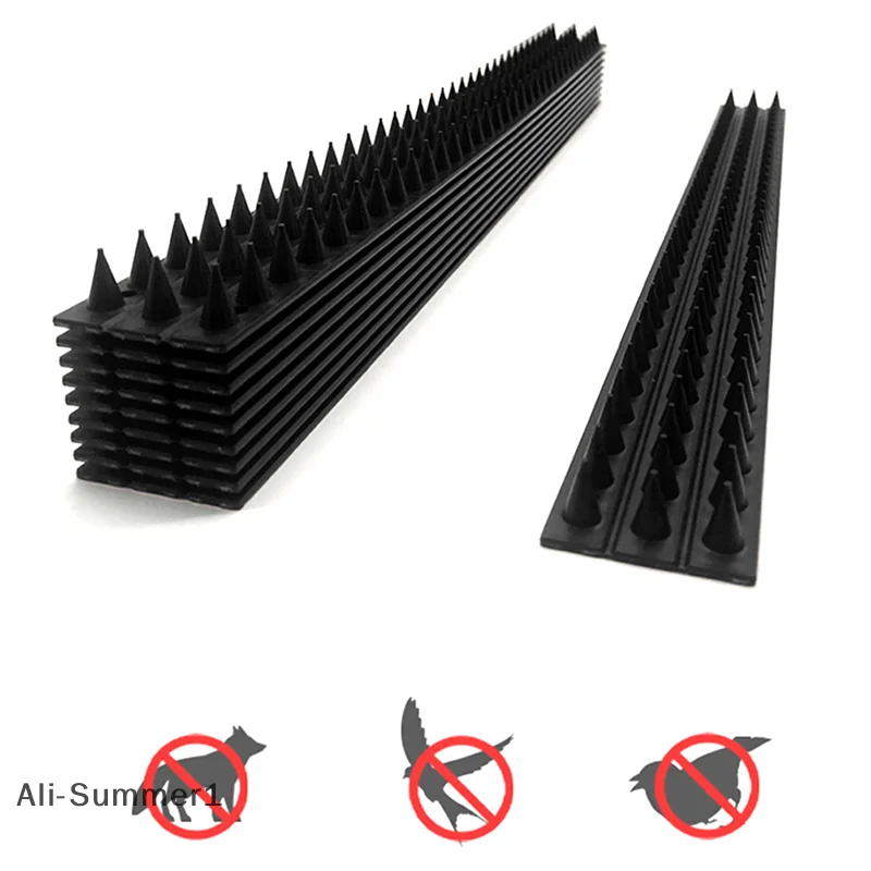 【E】1Pc Plastic Bird Spike Wall Fence Spikes Yard Bird Spikes For Anti Climbing Security On Wall Window Railing Garden Appliances