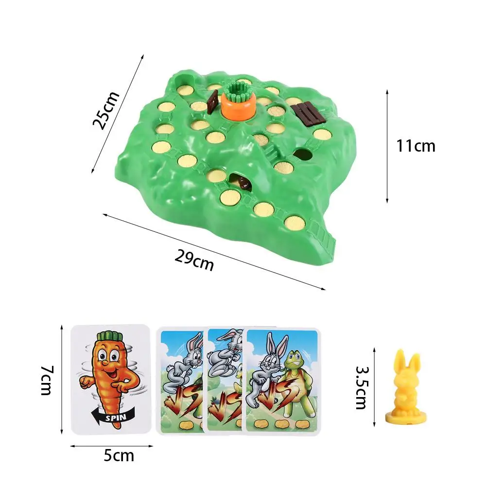 Country Competitive Trap Rabbit Trap Game Educational Montessori Rabbit Cross Country Toy Interactive Bunny Bunny Board Game