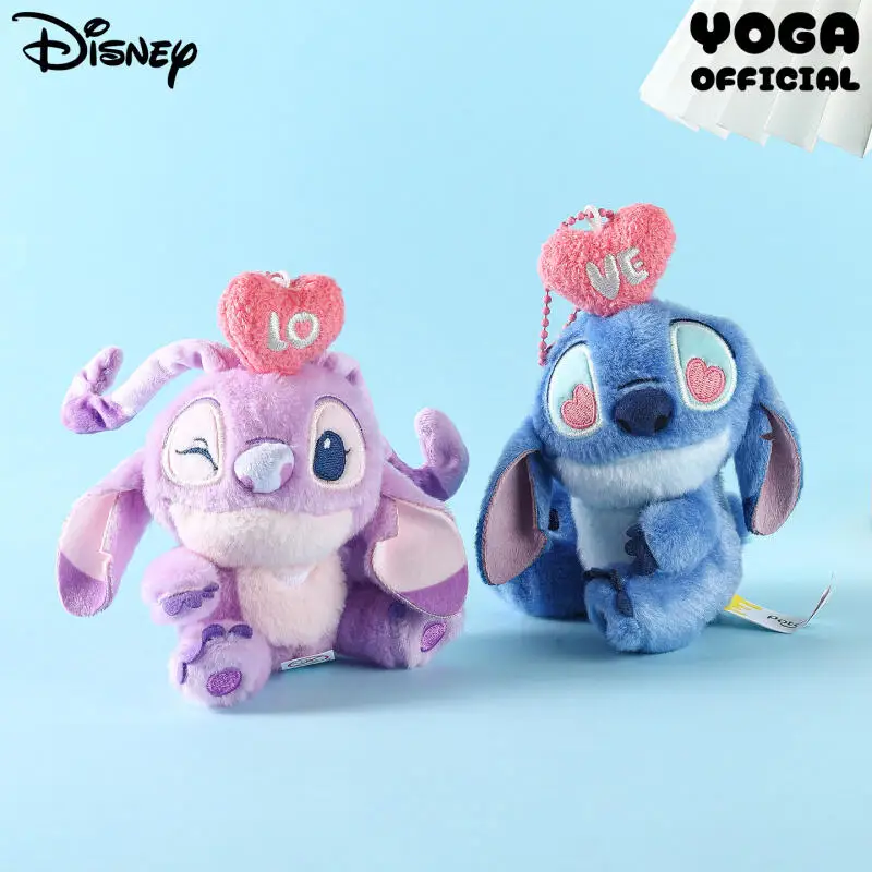 

Kawaii Disney Lilo & Stitch плюшевые игрушки брелок мультяшные периферийные устройства ангел рюкзак пара кулон кукла девушка на день рождения креативный подарок