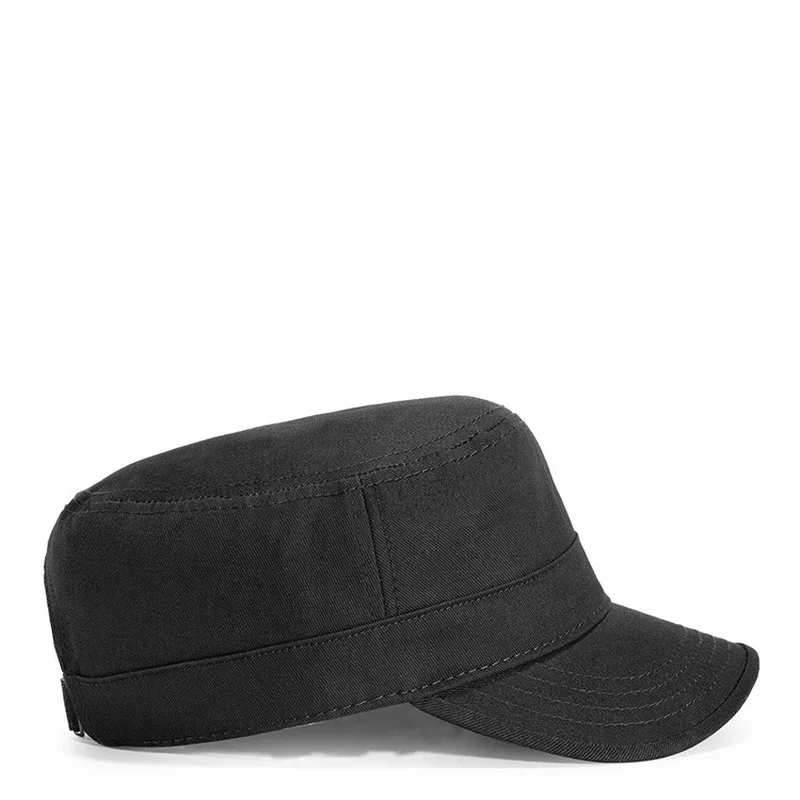 Czapka z daszkiem Four Seasons Vintage Flat Top Men Washed Cap dla mężczyzn Czapka z daszkiem Summer Spring Męska czapka przeciwsłoneczna w jednolitym kolorze