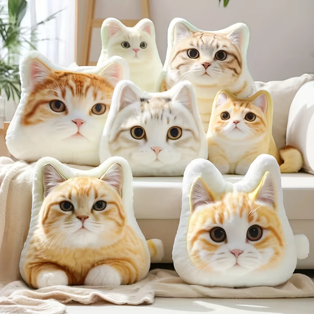 Customize a Cute Pet-themed Qi Pet Hug Pillow with Any Shape You Like. Create a Commemorative Pillow to Cherish Happy Moments wi