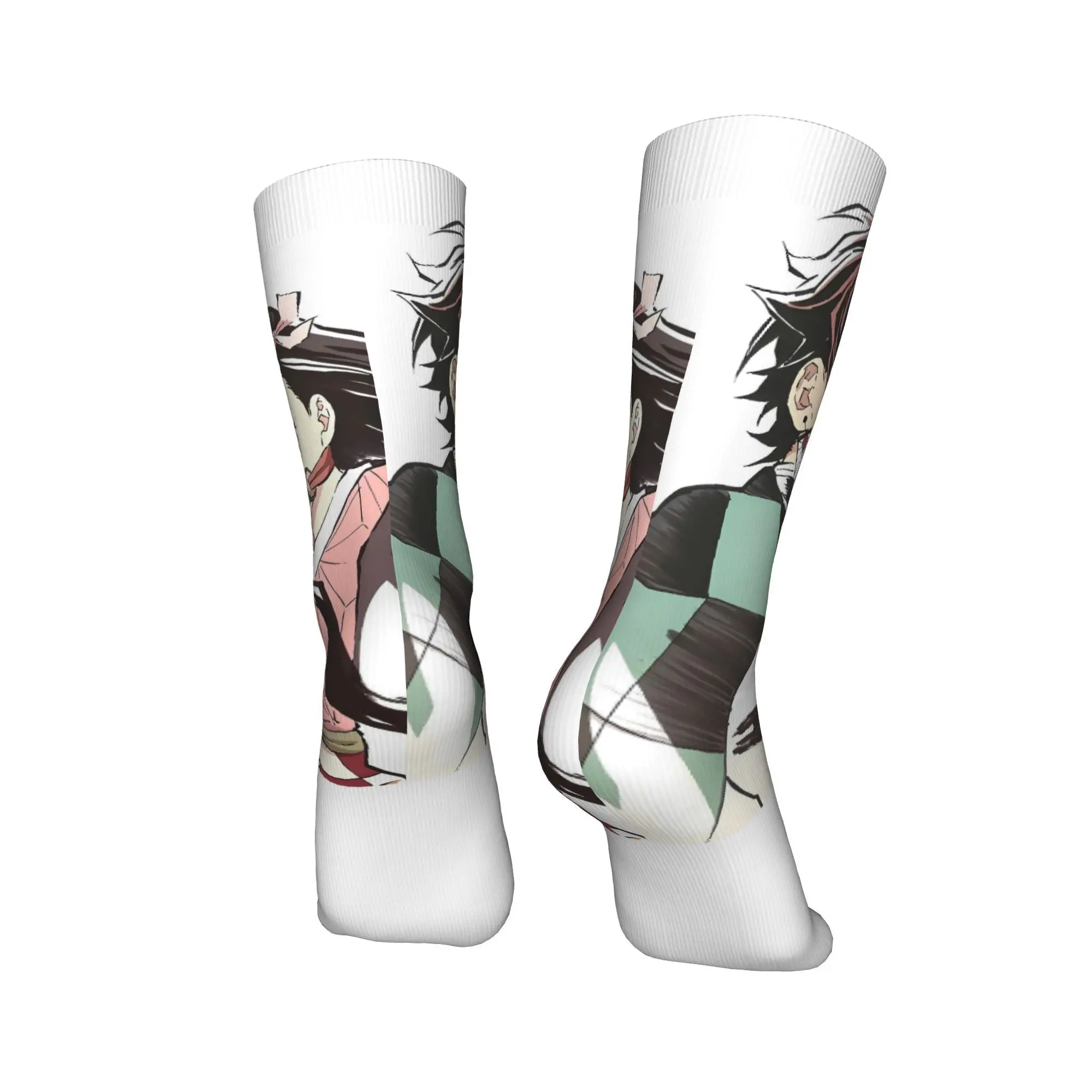 Skarpetki dla par Muichiro Tokito, podkolanówki, wiosenne, rekreacyjne, wysokiej jakości, designerskie, antypoślizgowe skarpetki do wspinaczki.