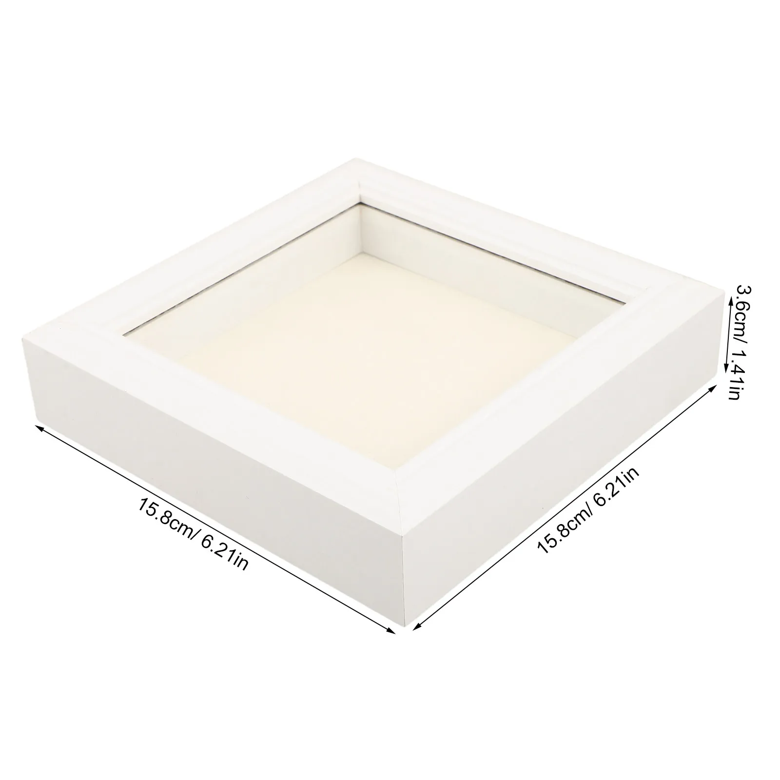 Insect Display Case Clear Window Specimen Box 5x5 Inch Shadow Box Frame for Butterfly Dragonfly
